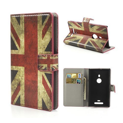 Moberg Nokia Lumia 925 Suojakotelo Britannian Lippu