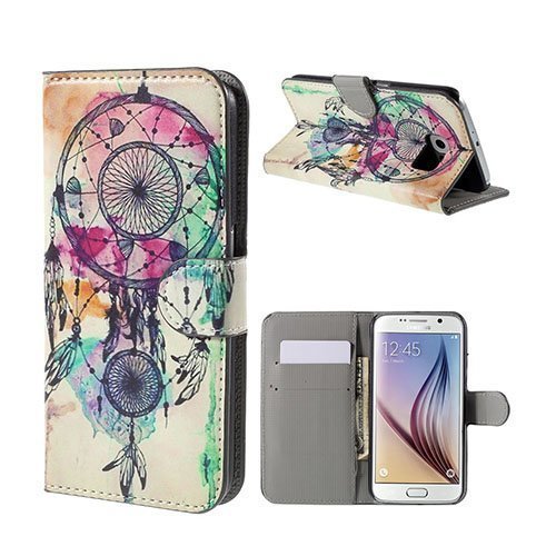 Moberg Samsung Galaxy S6 Nahkakotelo Lompakko Unen Sieppaaja