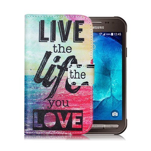 Moberg Samsung Galaxy Xcover 3 Nahkakotelo Lompakko Elä Elämää Jota Rakastat