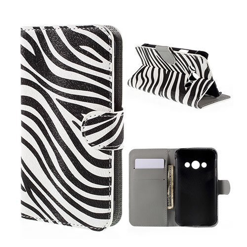 Moberg Samsung Galaxy Xcover 3 Nahkakotelo Lompakko Seepran Raidat