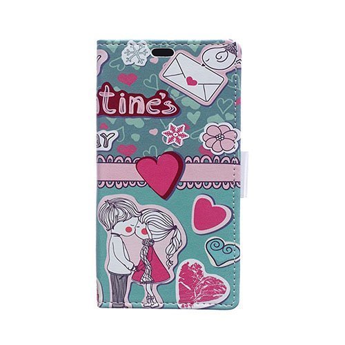 Moberg Sony Xperia M4 Aqua Nahkakotelo Lompakko Valentine Day