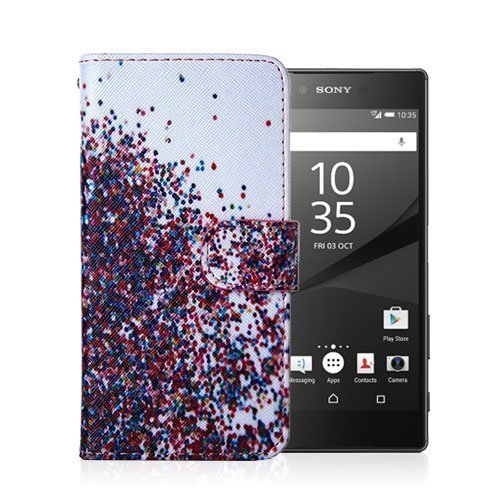 Moberg Sony Xperia Z5 Nahkakotelo Värikkäät Ilmapallot