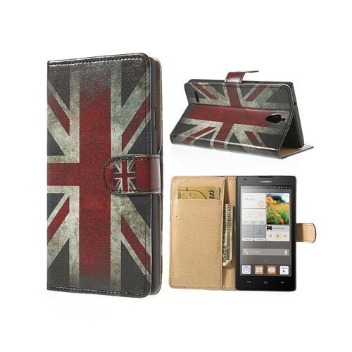 Moberg Vintage Uk Lippu Huawei G700 Nahkakotelo