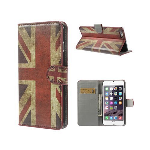 Moberg Vintage Uk Lippu Iphone 6 Plus Nahkakotelo