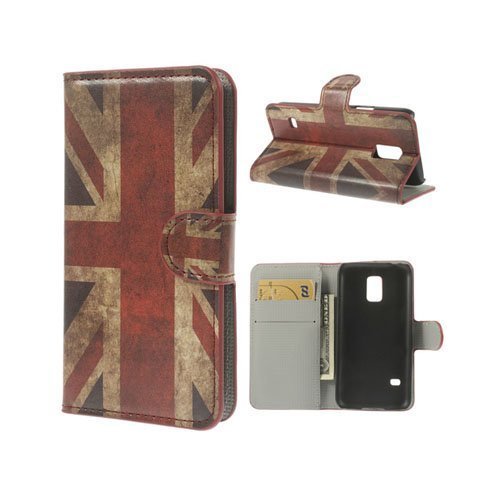 Moberg Vintage Uk Lippu Samsung Galaxy S5 Mini Nahkakotelo