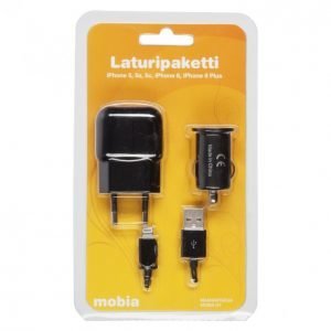 Mobia Laturipaketti Iphone Usb Auto/Koti