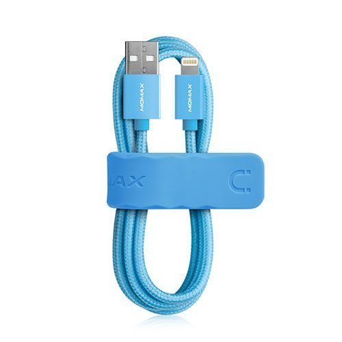 Momax Elite Mfi Usb Cable For Apple Smartphones Blue