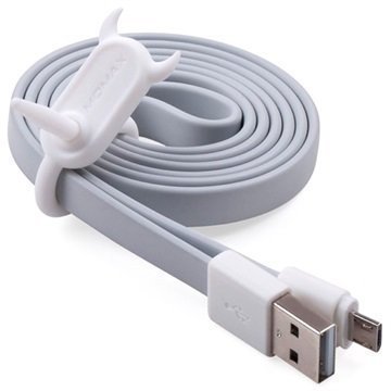 Momax Go Link USB 2.0 / MicroUSB Lattakaapeli Harmaa