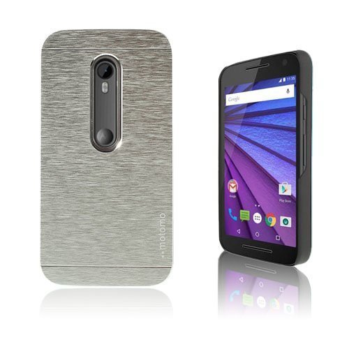 Motomo Motorola Moto G 3rd Gen Kuori Hopea