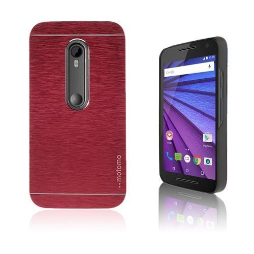 Motomo Motorola Moto G 3rd Gen Kuori Punainen