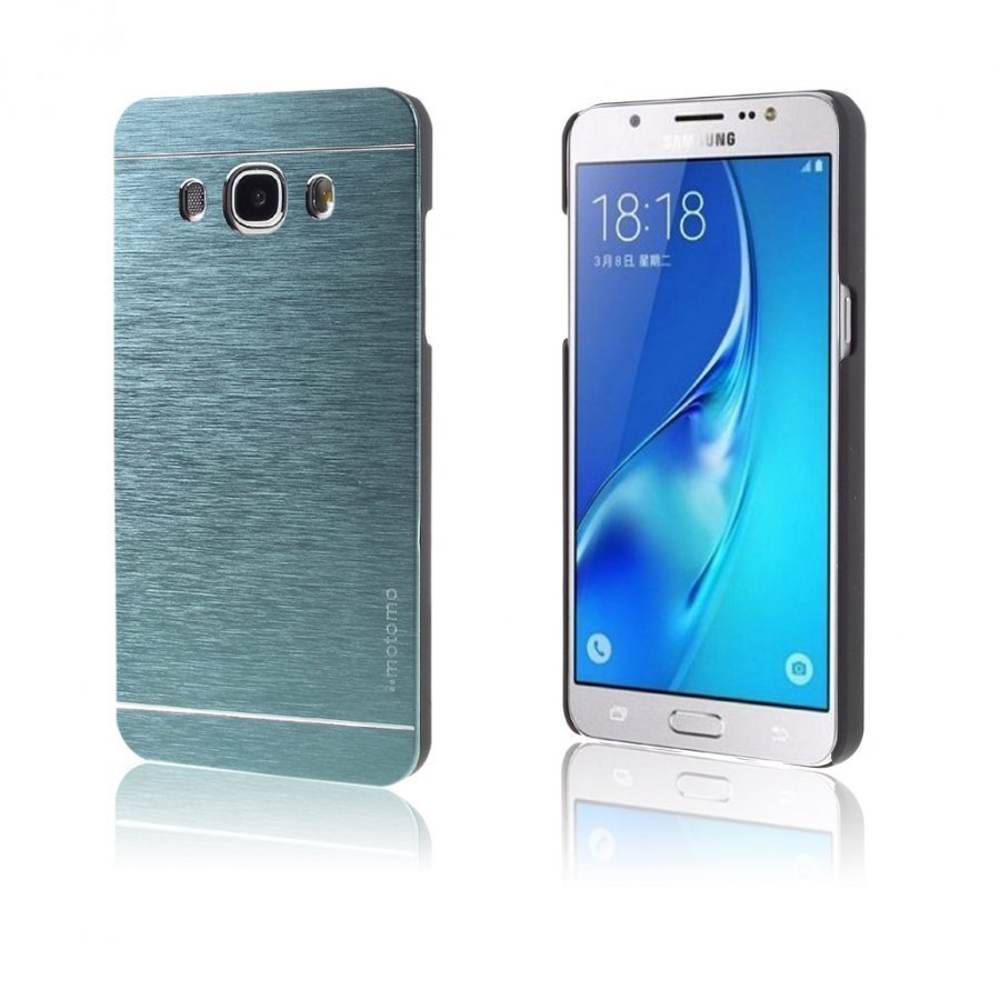 Motomo Samsung Galaxy J5 2016 Alumiini Hybridi Kuori Tummansininen