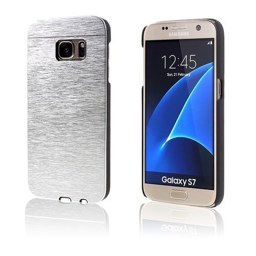 Motomo Samsung Galaxy S7 Alumiinikuori Hopea