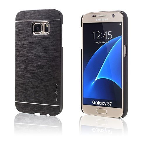 Motomo Samsung Galaxy S7 Alumiinikuori Musta