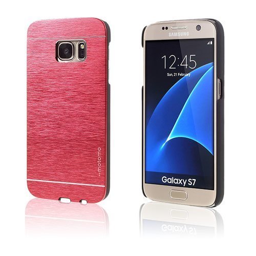 Motomo Samsung Galaxy S7 Alumiinikuori Punainen
