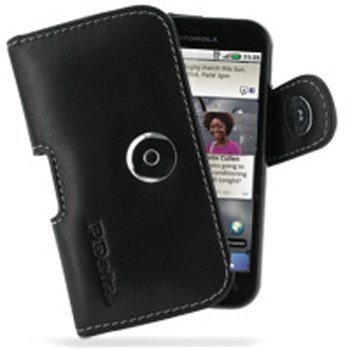 Motorola DEFY PDair Leather Case 3BMODYP01 Musta