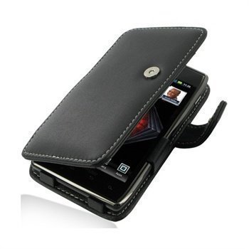 Motorola DROID RAZR MAXX PDair Leather Case 3BMOX9B41 Musta