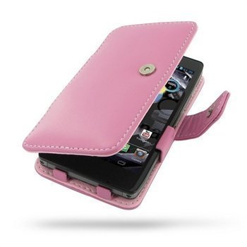 Motorola Droid Razr HD PDair Leather Case 3JMOD9B41 Vaaleanpunainen