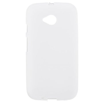 Motorola Moto E (2015) Matta TPU Suojakuori Valkoinen