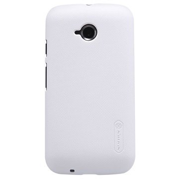 Motorola Moto E (2015) Nillkin Super Frosted Shield Suojakuori Valkoinen