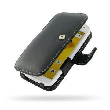 Motorola Moto E (2nd Gen) PDair Leather Case 3BMOE2B41 Musta