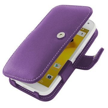 Motorola Moto E (2nd Gen) PDair Leather Case 3LMOE2B41 Violetti