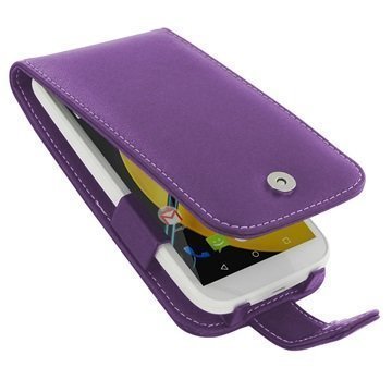 Motorola Moto E (2nd Gen) PDair Leather Case 3LMOE2F41 Violetti