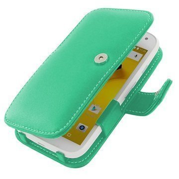 Motorola Moto E (2nd Gen) PDair Leather Case 3QMOE2B41 Turkoosi