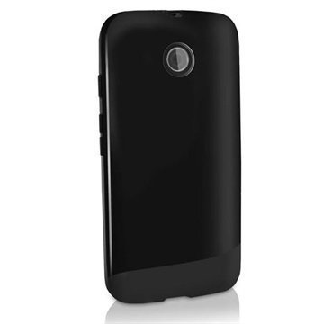 Motorola Moto E Moto E Dual iGadgitz TPU-Suojakotelo Solid Musta