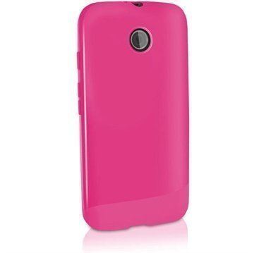 Motorola Moto E Moto E Dual iGadgitz TPU-Suojakotelo Solid Pinkki