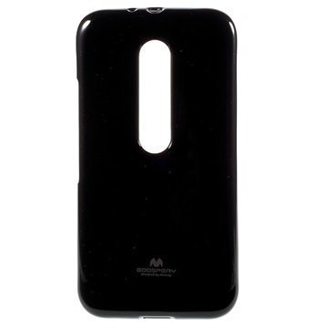 Motorola Moto G (3rd gen) Mercury Goospery TPU Kotelo Musta