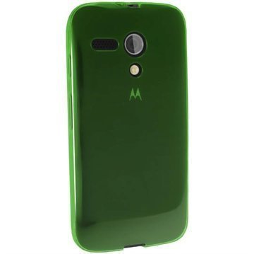 Motorola Moto G 4G iGadgitz TPU-Suojakotelo Transparent Vihreä