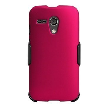 Motorola Moto G Moto G 4G Beyond Cell 3in1 Yhdistelmäkotelo Kuuma Pinkki