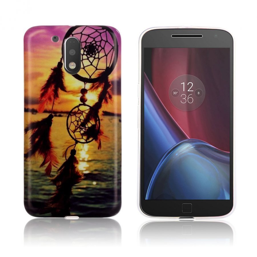 Motorola Moto G4 / G4 Plus Pehmeä Muovikuori Auringonlasku Unensieppaaja