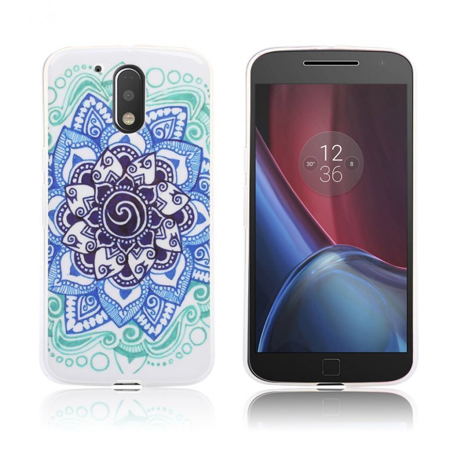 Motorola Moto G4 / G4 Plus Suojaava Geeli Kuori Mandala Kukka