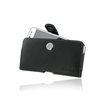 Motorola Moto G4 Plus PDair Vaakasuuntainen Nahkakotelo Musta