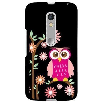 Motorola Moto X Play Beyond Cell Protex Design Kova Suojakuori Daisy Owl