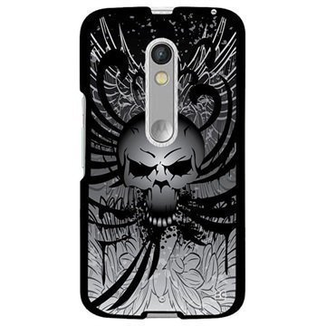 Motorola Moto X Play Beyond Cell Protex Design Kova Suojakuori Wing Skull