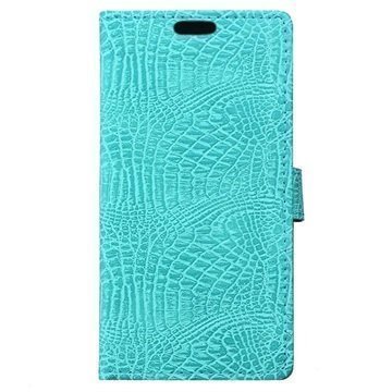 Motorola Moto Z Krokotiili Lompakkokotelo Syaani