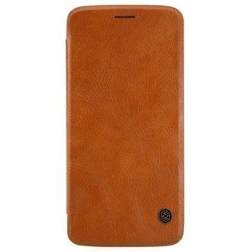 Motorola Moto Z Nillkin Qin Flip Case Brown
