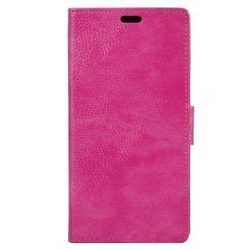 Motorola Moto Z Play Kuvioitu Lompakkokotelo Kirkas Pinkki