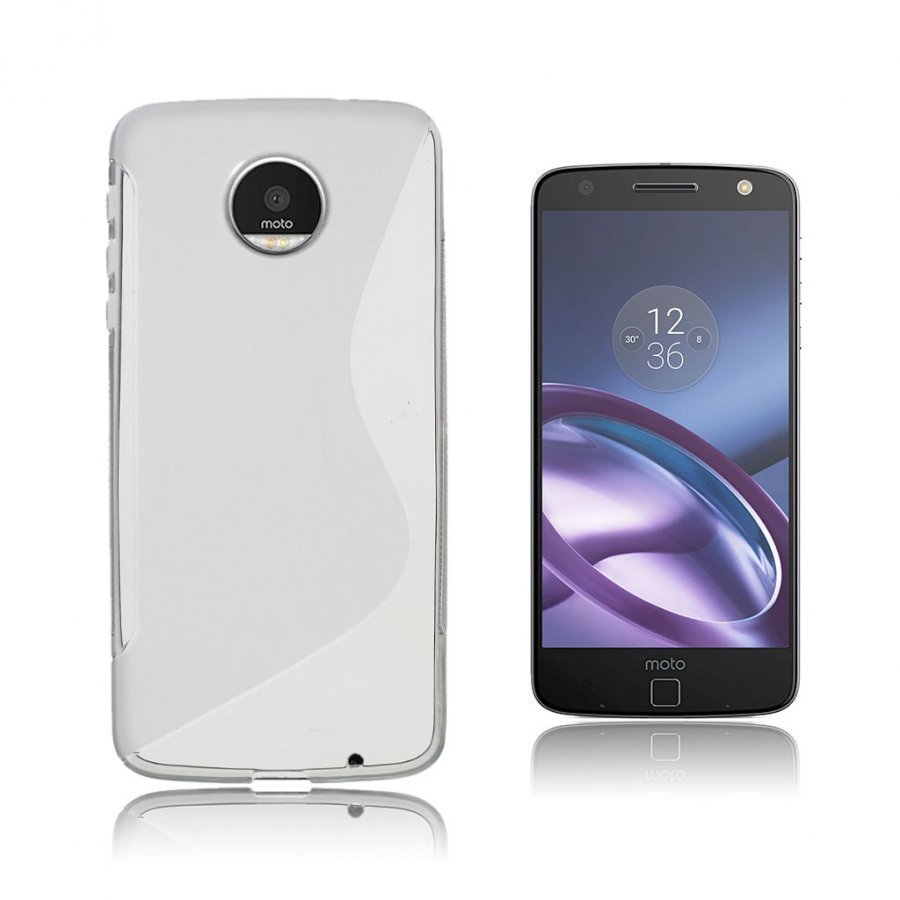 Motorola Moto Z S-Kuvioinen Joustava Muovikuori Harmaa