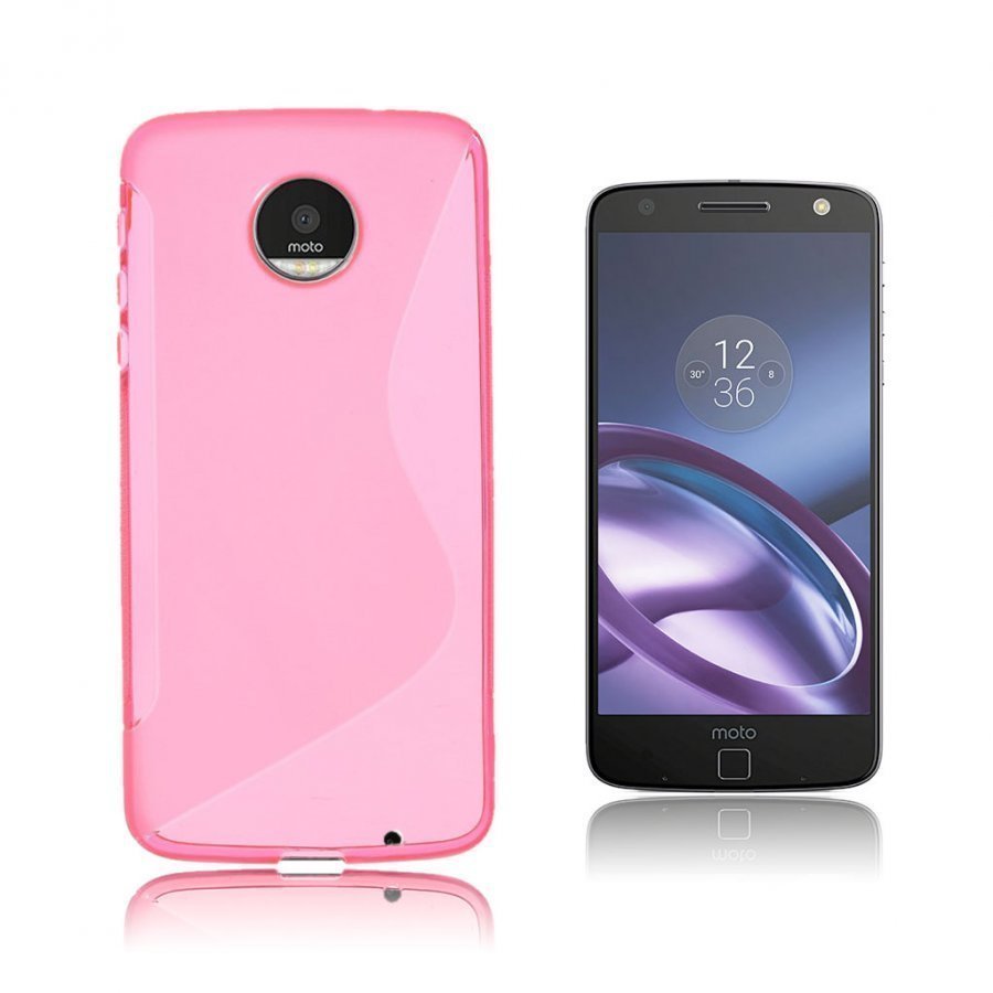 Motorola Moto Z S-Kuvioinen Joustava Muovikuori Kuuma Pinkki