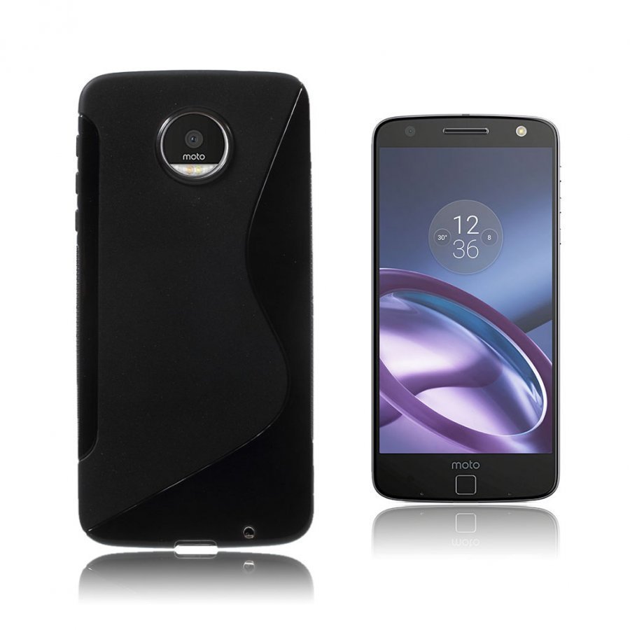 Motorola Moto Z S-Kuvioinen Joustava Muovikuori Musta