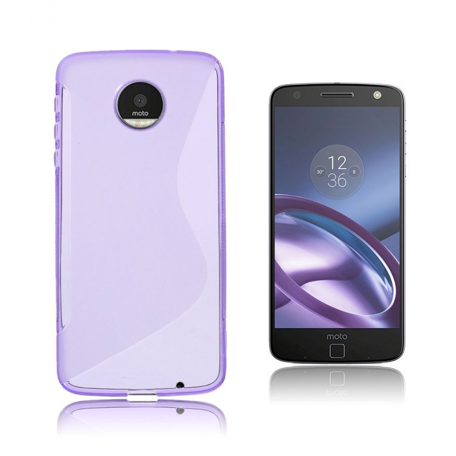 Motorola Moto Z S-Kuvioinen Joustava Muovikuori Violetti