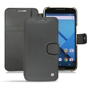Motorola Nexus 6 Noreve Tradition B Lompakkomallinen Nahkakotelo PerpÃ©tuelle Musta