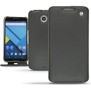 Motorola Nexus 6 Noreve Tradition Läpällinen Nahkakotelo PerpÃ©tuelle Musta
