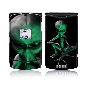 Motorola RAZR V3 Abduction Skin Green