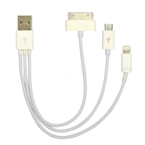 Multikaapeli Apple Lightning / Samsung Galaxy Tab / Micro USB / Apple Dock