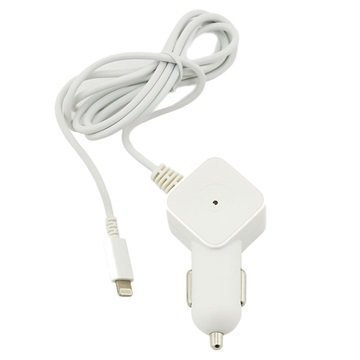 Muvit Lightning Car Charger 1A White