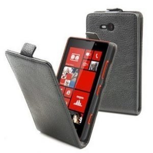 Muvit Slim Flip Case for Nokia Lumia 820 Black